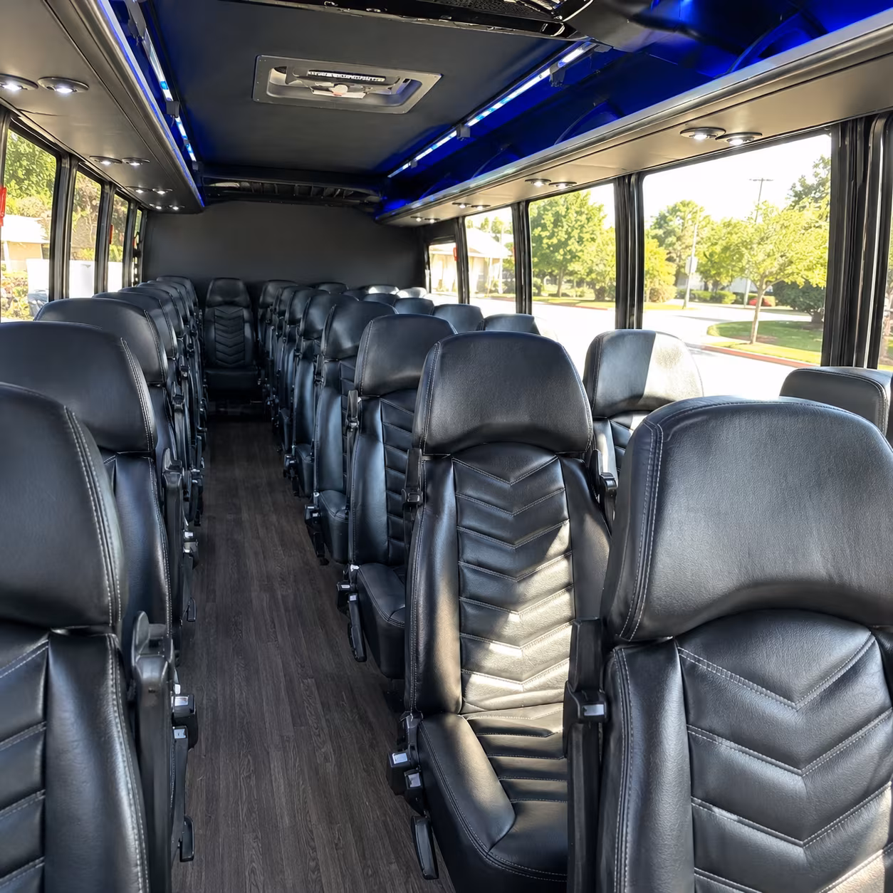 does the date or day of the week change what a bus rental costs in lafayette