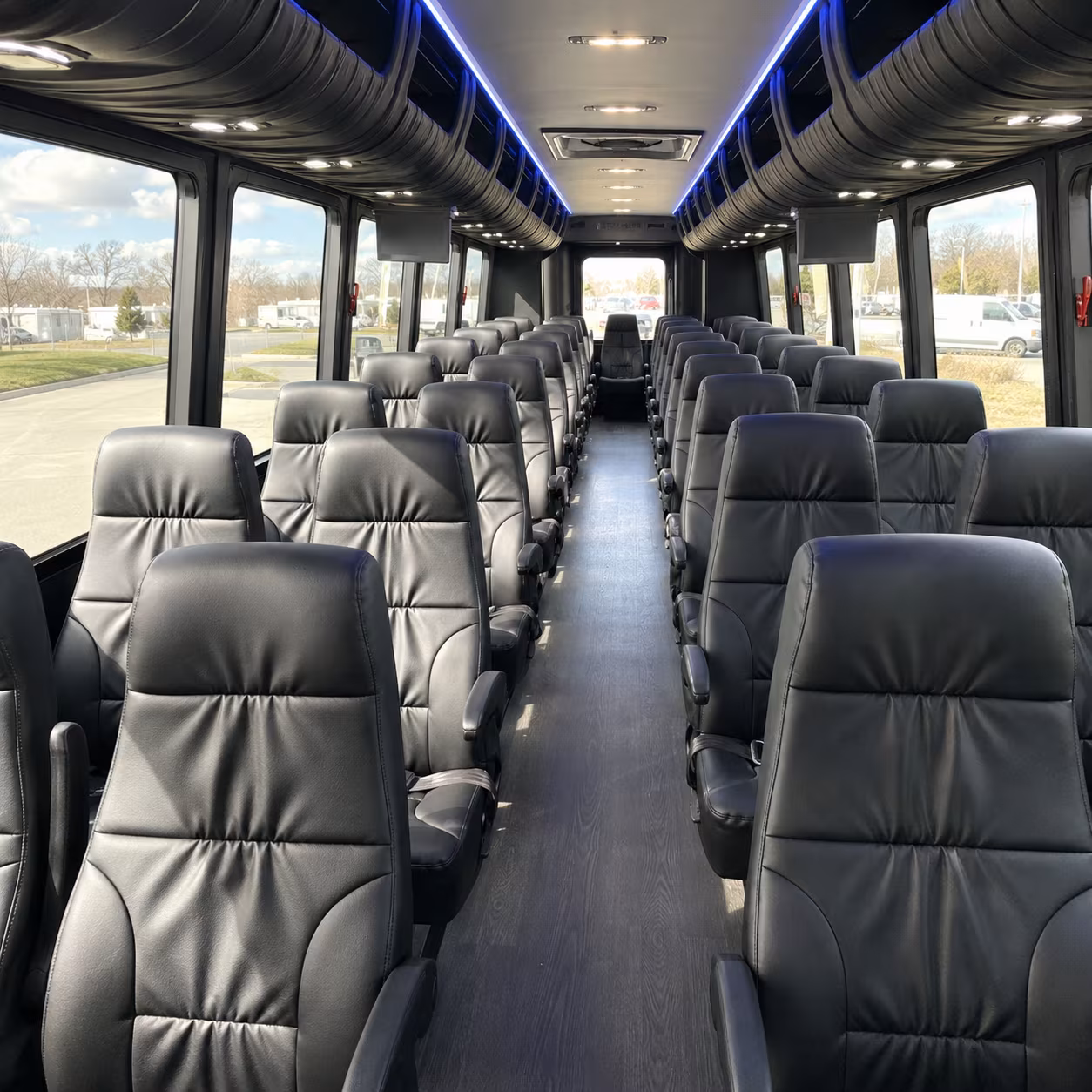 lafayette 28 passenger minibus inside