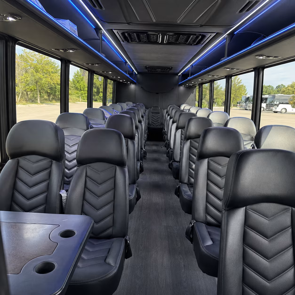 lafayette 28 passenger minibus interior