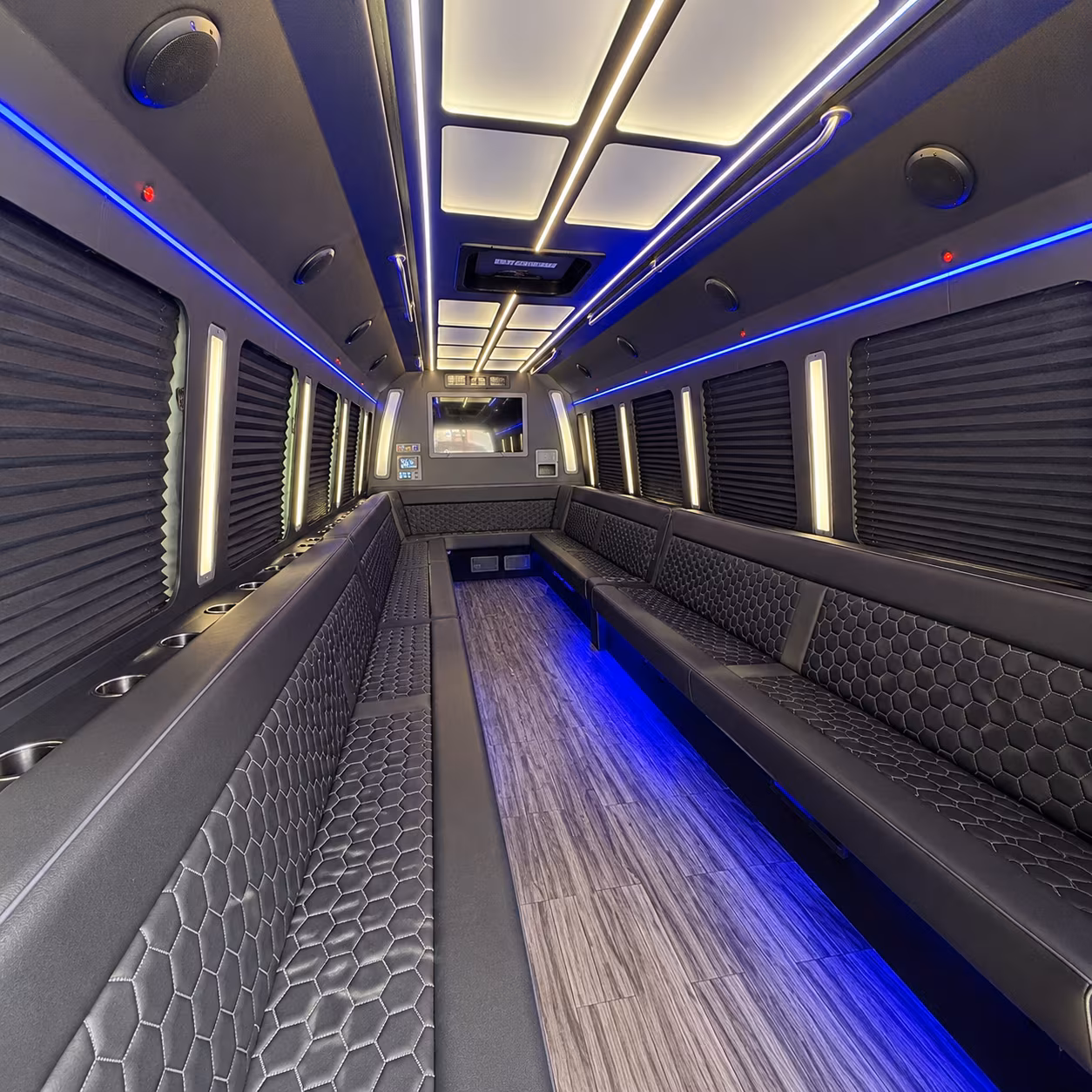 lafayette 30 passenger party bus interior