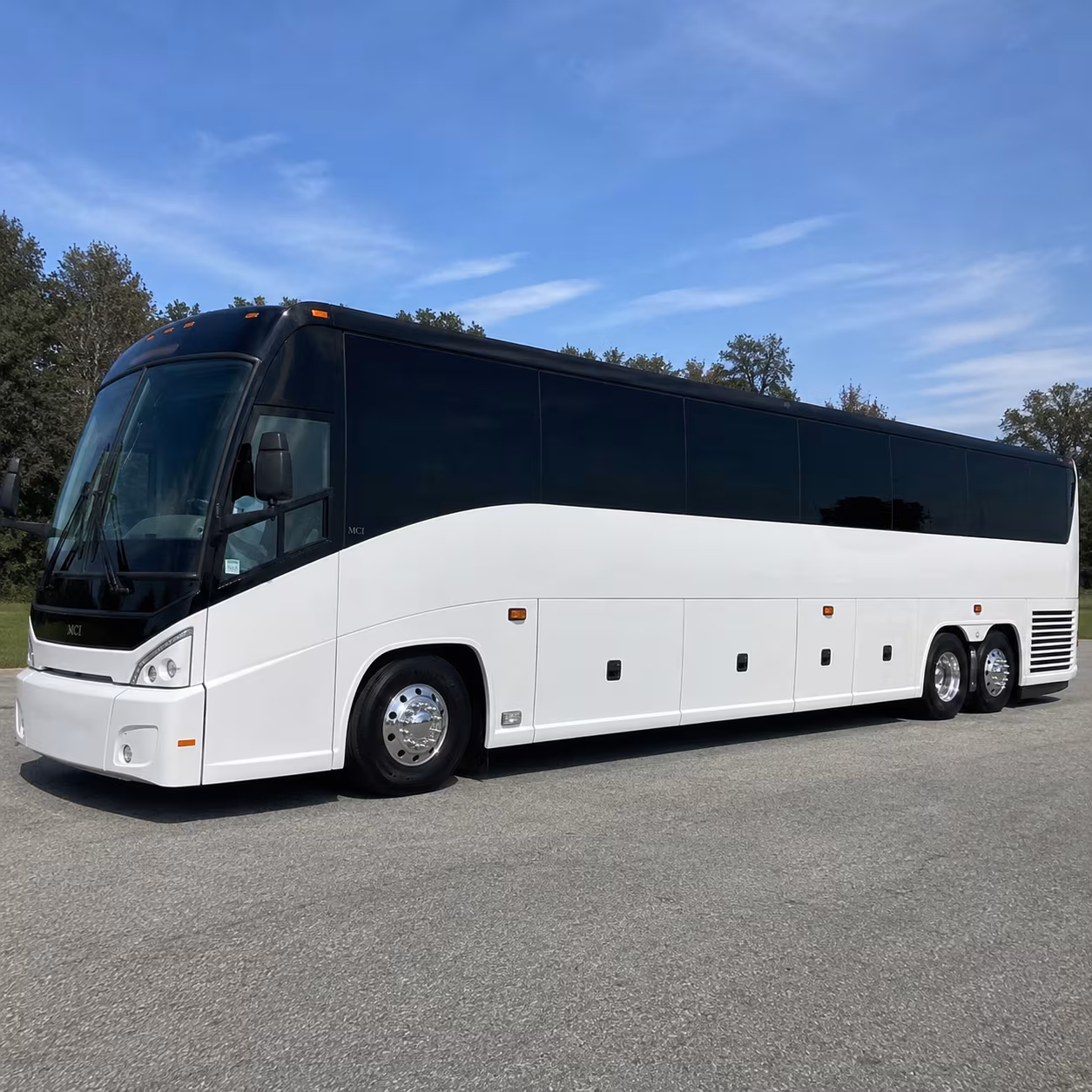 wedding day charter bus rentals for large lafayette guest lists